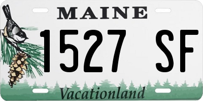 ME license plate 1527SF