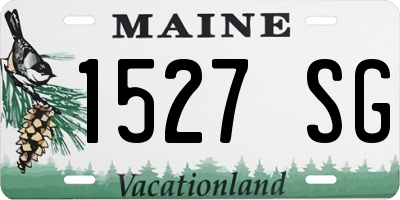 ME license plate 1527SG