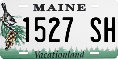 ME license plate 1527SH