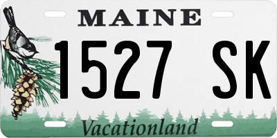 ME license plate 1527SK