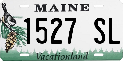 ME license plate 1527SL