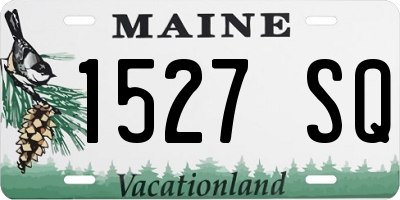 ME license plate 1527SQ
