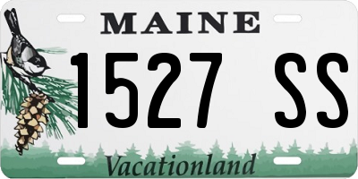 ME license plate 1527SS
