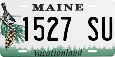 ME license plate 1527SU