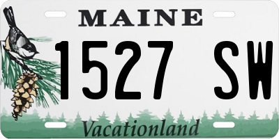 ME license plate 1527SW