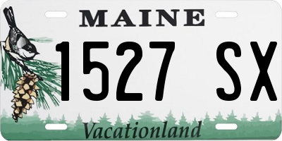ME license plate 1527SX
