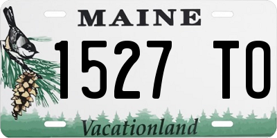 ME license plate 1527TO