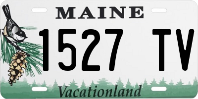 ME license plate 1527TV