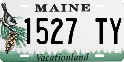 ME license plate 1527TY
