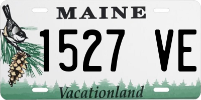 ME license plate 1527VE