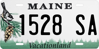 ME license plate 1528SA