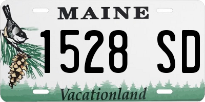 ME license plate 1528SD