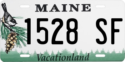 ME license plate 1528SF