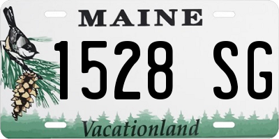 ME license plate 1528SG