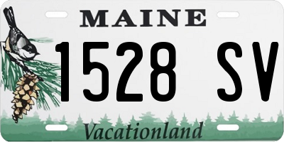 ME license plate 1528SV