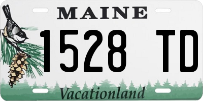 ME license plate 1528TD