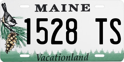 ME license plate 1528TS