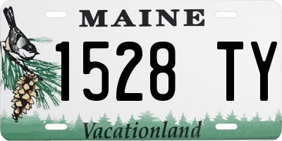 ME license plate 1528TY