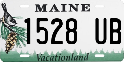 ME license plate 1528UB