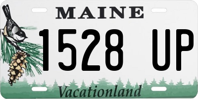 ME license plate 1528UP