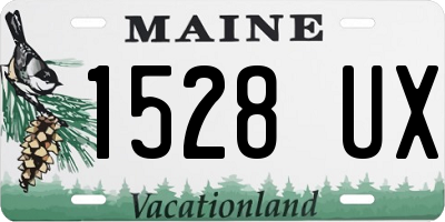 ME license plate 1528UX