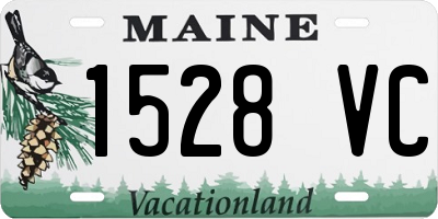 ME license plate 1528VC