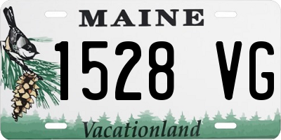 ME license plate 1528VG