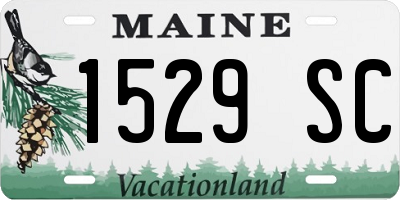 ME license plate 1529SC