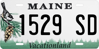 ME license plate 1529SD