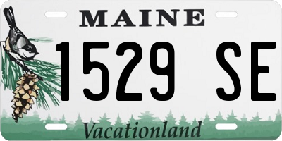 ME license plate 1529SE