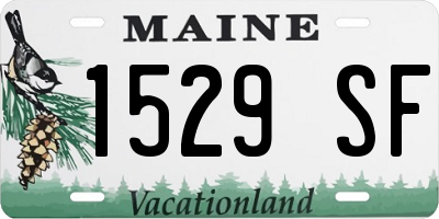 ME license plate 1529SF