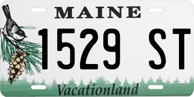 ME license plate 1529ST