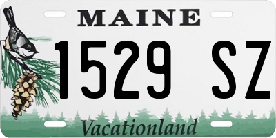ME license plate 1529SZ