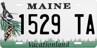 ME license plate 1529TA