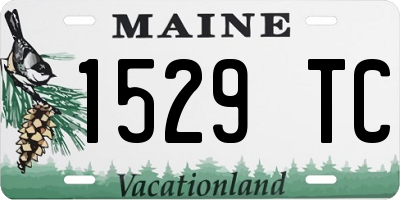 ME license plate 1529TC