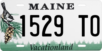 ME license plate 1529TO