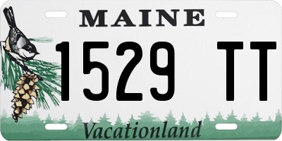 ME license plate 1529TT