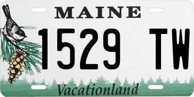 ME license plate 1529TW