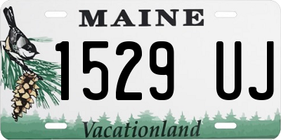 ME license plate 1529UJ
