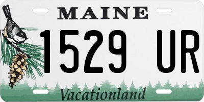 ME license plate 1529UR