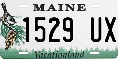ME license plate 1529UX