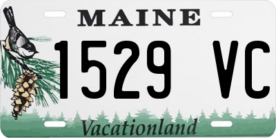ME license plate 1529VC