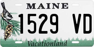 ME license plate 1529VD