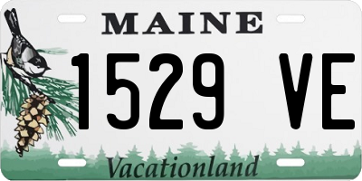 ME license plate 1529VE