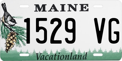 ME license plate 1529VG