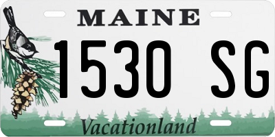 ME license plate 1530SG