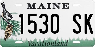 ME license plate 1530SK