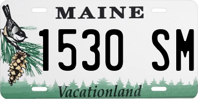 ME license plate 1530SM