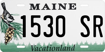 ME license plate 1530SR
