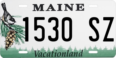 ME license plate 1530SZ